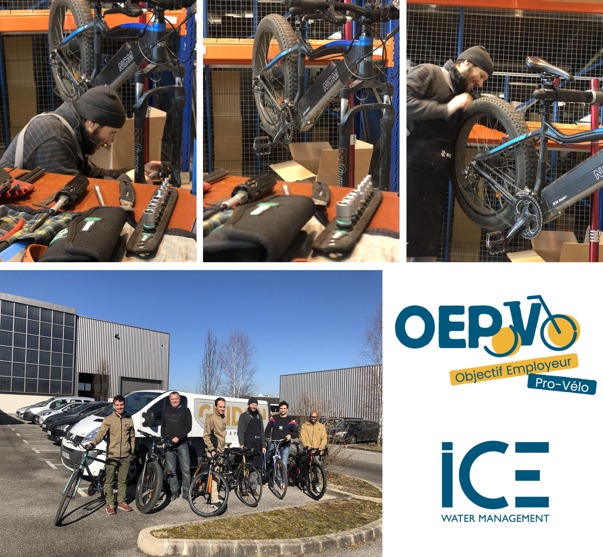 Employeur Pro Vélo - Employeur Pro Vélo programme - atelier entretien reparation chez ICE WM Employeur Pro Vélo - Employeur Pro Vélo programme - atelier entretien reparation chez ICE WM