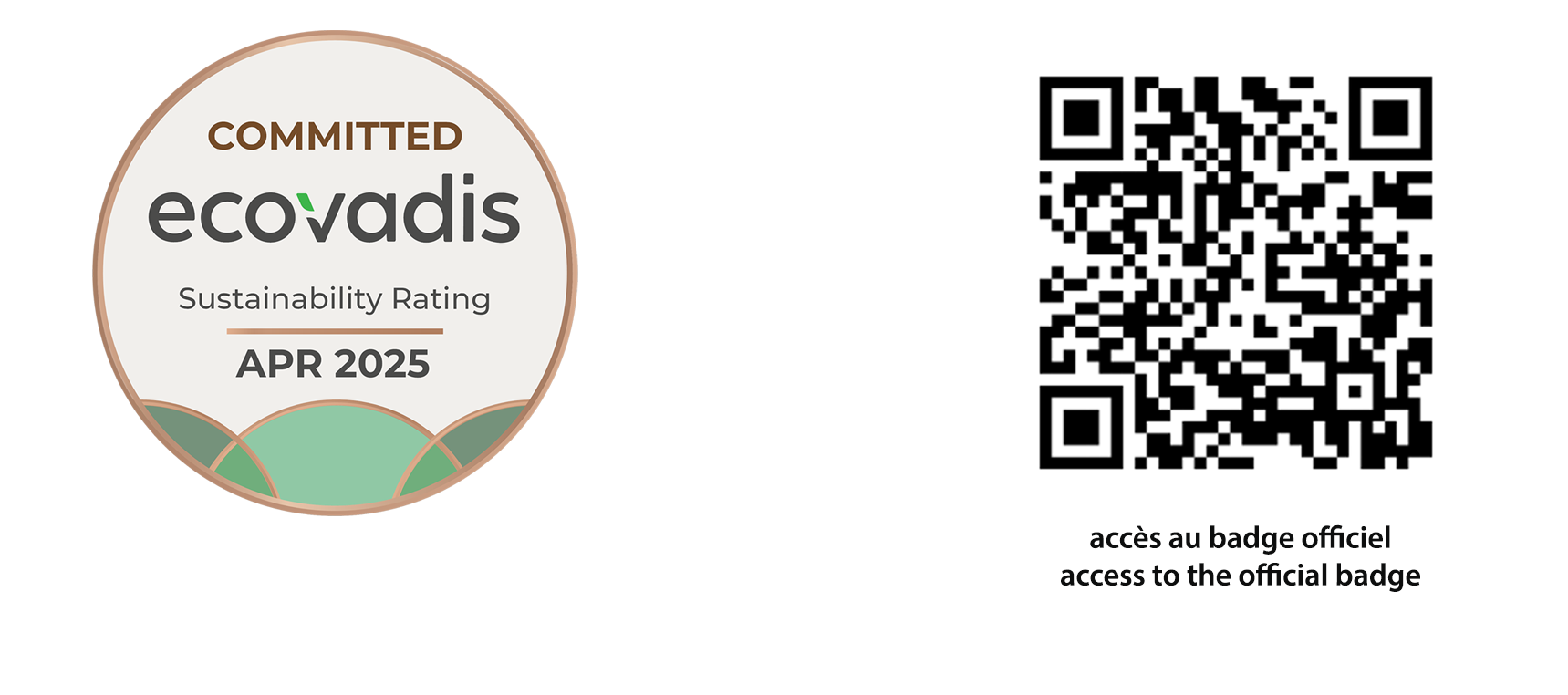 Evaluation EcoVadis et Badge