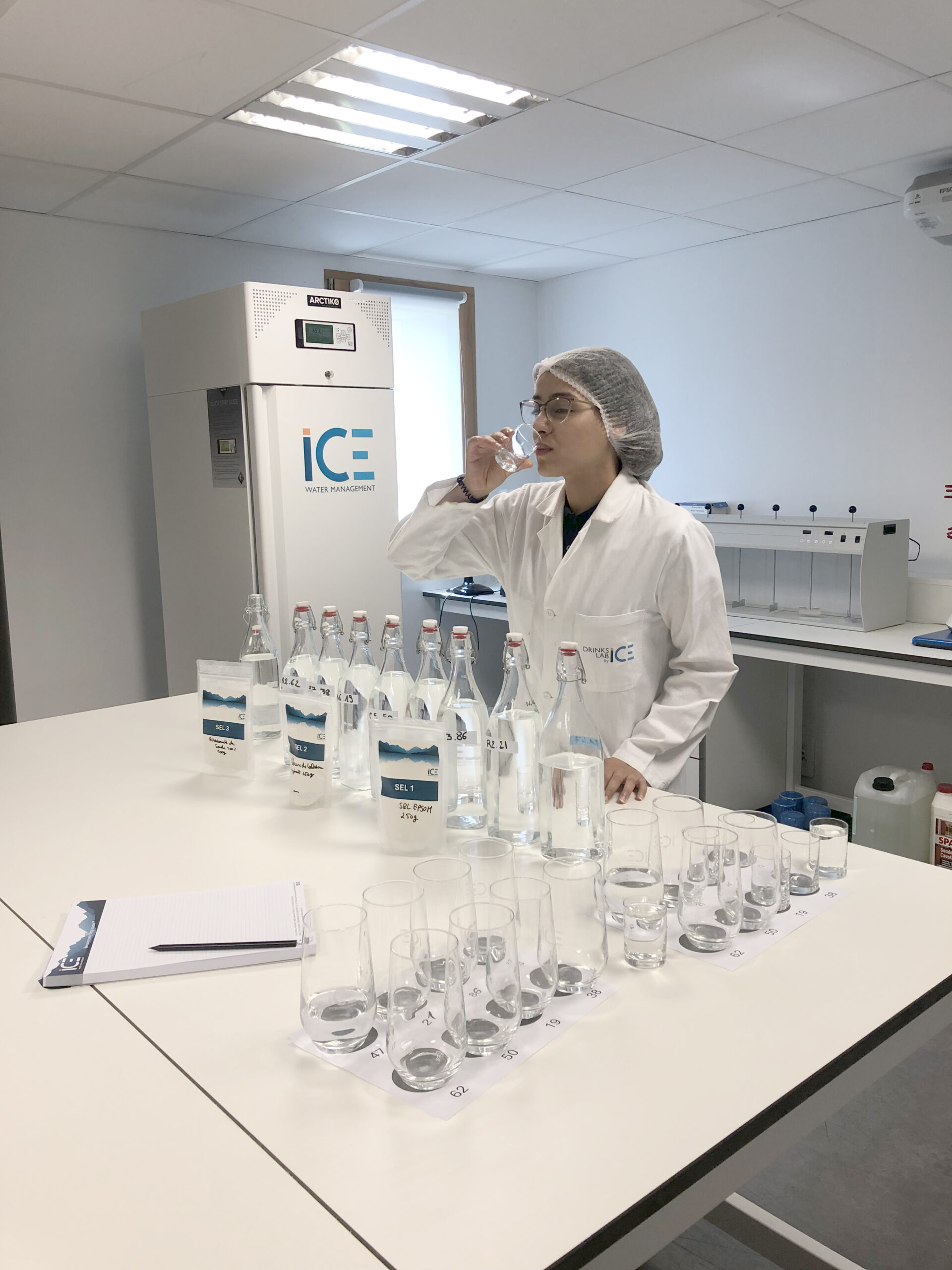dégusation d’une recette d’eau création d'une recette d'eau sur-mesure